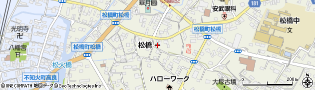熊本県宇城市松橋町松橋1067周辺の地図