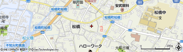 熊本県宇城市松橋町松橋1062周辺の地図