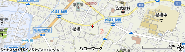 熊本県宇城市松橋町松橋1061周辺の地図