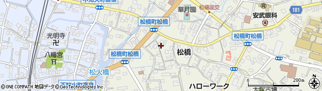 熊本県宇城市松橋町松橋1102周辺の地図