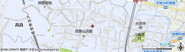 熊本県宇城市不知火町高良218周辺の地図