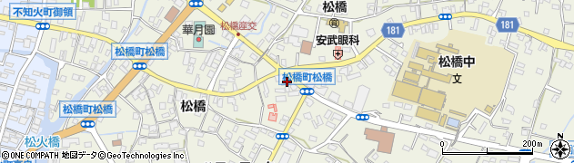 熊本県宇城市松橋町松橋491周辺の地図