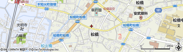 熊本県宇城市松橋町松橋1015周辺の地図