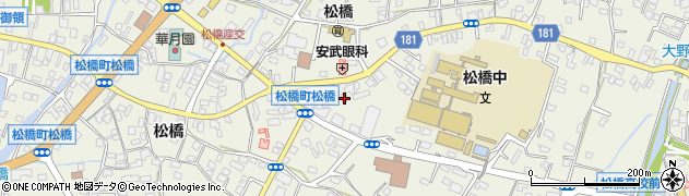 熊本県宇城市松橋町松橋437周辺の地図