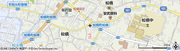 熊本県宇城市松橋町松橋486周辺の地図
