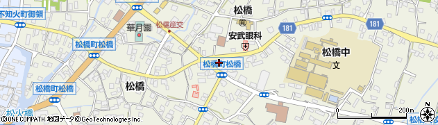 熊本県宇城市松橋町松橋496周辺の地図