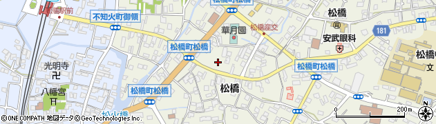 熊本県宇城市松橋町松橋1008周辺の地図