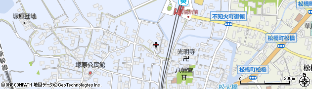 熊本県宇城市不知火町高良152周辺の地図