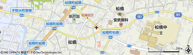 熊本県宇城市松橋町松橋589周辺の地図