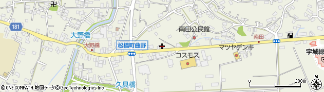 熊本県宇城市松橋町曲野2323周辺の地図