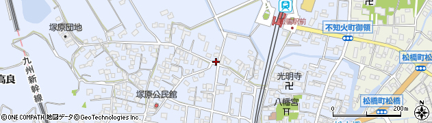 熊本県宇城市不知火町高良84周辺の地図
