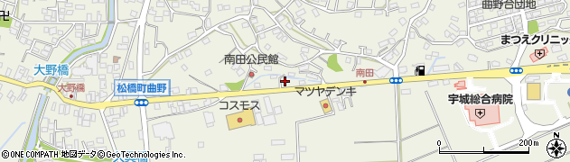 熊本県宇城市松橋町曲野2294周辺の地図