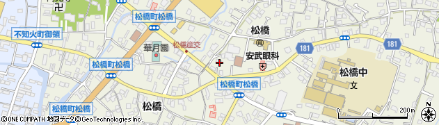 熊本県宇城市松橋町松橋579周辺の地図