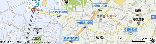 熊本県宇城市松橋町松橋1137周辺の地図