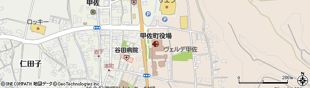 熊本県甲佐町（上益城郡）周辺の地図