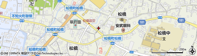 熊本県宇城市松橋町松橋853周辺の地図
