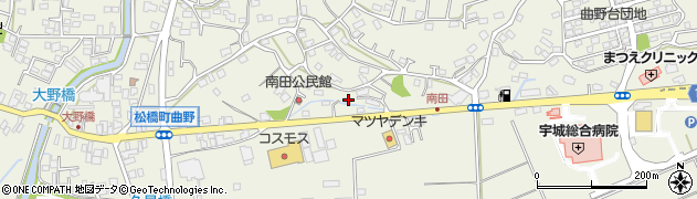 熊本県宇城市松橋町曲野2266周辺の地図