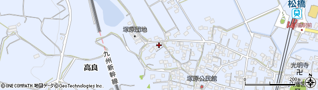 熊本県宇城市不知火町高良1060周辺の地図