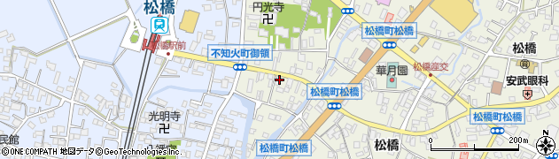 熊本県宇城市松橋町松橋1157周辺の地図