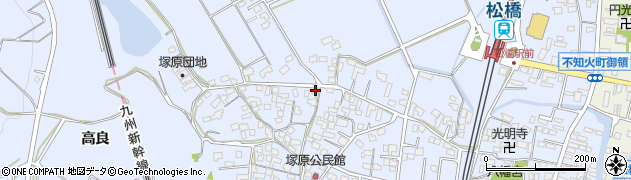 熊本県宇城市不知火町高良1106周辺の地図