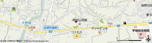 熊本県宇城市松橋町曲野2365周辺の地図