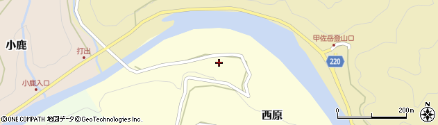熊本県上益城郡甲佐町西原709周辺の地図