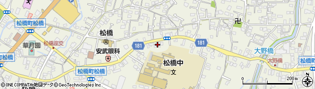 熊本県宇城市松橋町松橋521周辺の地図
