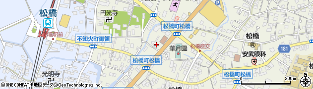 熊本銀行松橋支店周辺の地図