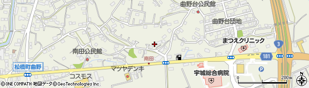 熊本県宇城市松橋町曲野2576周辺の地図