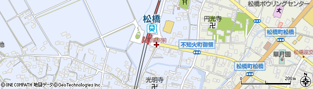 松橋駅前周辺の地図