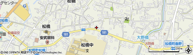 熊本県宇城市松橋町松橋549周辺の地図
