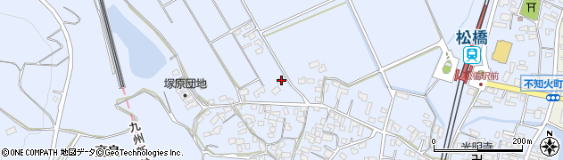 熊本県宇城市不知火町高良1110周辺の地図