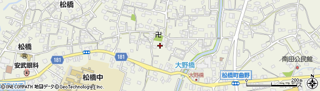 熊本県宇城市松橋町松橋1834周辺の地図