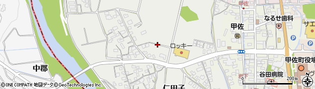 熊本県甲佐町（上益城郡）仁田子周辺の地図