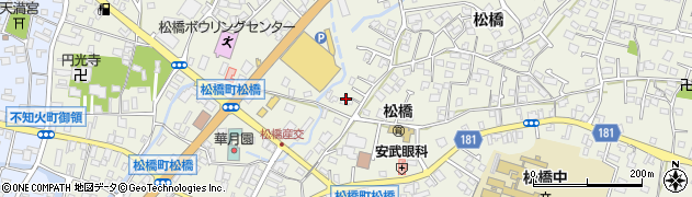 熊本県宇城市松橋町松橋850周辺の地図