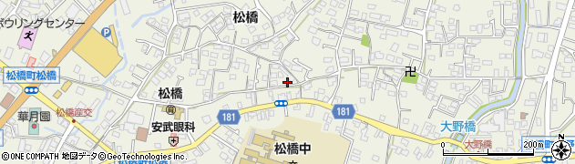 熊本県宇城市松橋町松橋617周辺の地図
