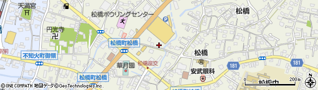 熊本県宇城市松橋町松橋889周辺の地図