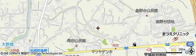 熊本県宇城市松橋町曲野2560周辺の地図