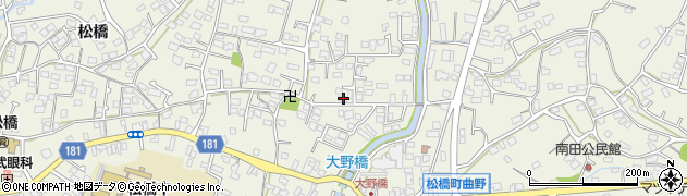 熊本県宇城市松橋町松橋1863周辺の地図