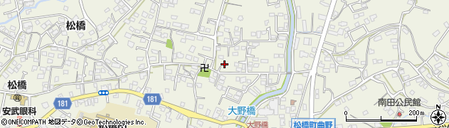 熊本県宇城市松橋町松橋1747周辺の地図