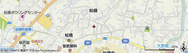 熊本県宇城市松橋町松橋611周辺の地図