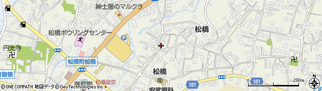 熊本県宇城市松橋町松橋557周辺の地図