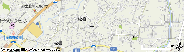 熊本県宇城市松橋町松橋646周辺の地図