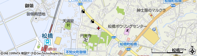 カースタレンタカー松橋店周辺の地図