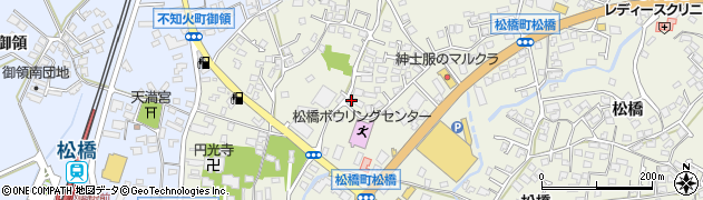 熊本県宇城市松橋町松橋1377周辺の地図