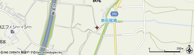 熊本県宇城市松橋町萩尾1033周辺の地図