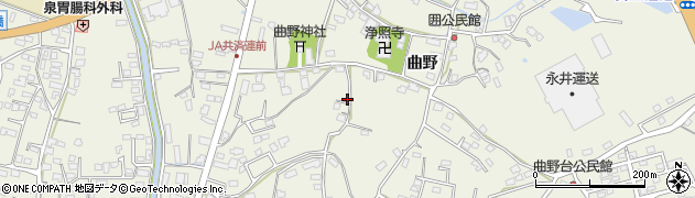 熊本県宇城市松橋町曲野2494周辺の地図
