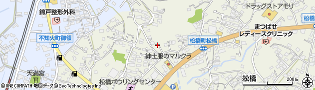 熊本県宇城市松橋町松橋1383周辺の地図