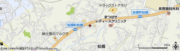 熊本県宇城市松橋町松橋1448周辺の地図