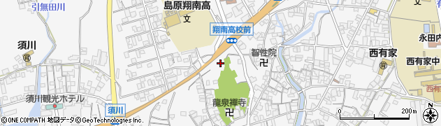 長崎県南島原市西有家町須川周辺の地図